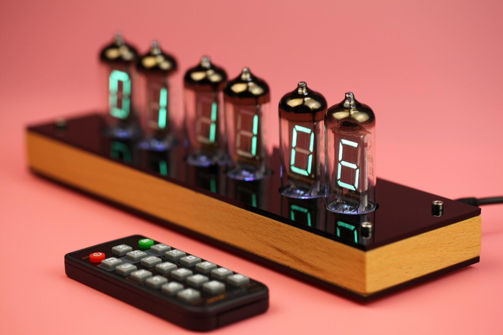 Assembled VFD Nixie Tube Clock IV-11 complete with remote control