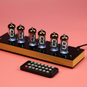 Assembled VFD Nixie Tube Clock IV-11 complete with remote control